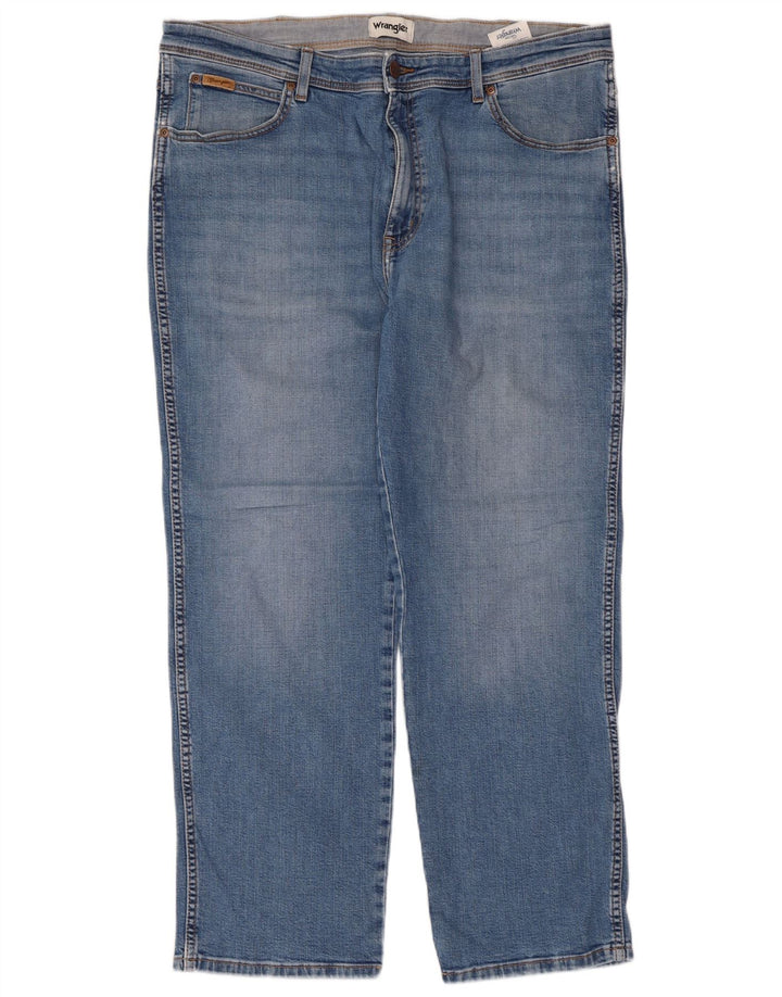 Wrangler Masculino Texas Straight Jeans W40 L30 Azul Algodão