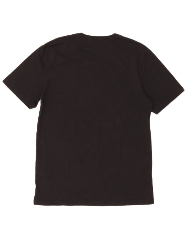 Camiseta masculina Hugo Boss Top médio algodão preto