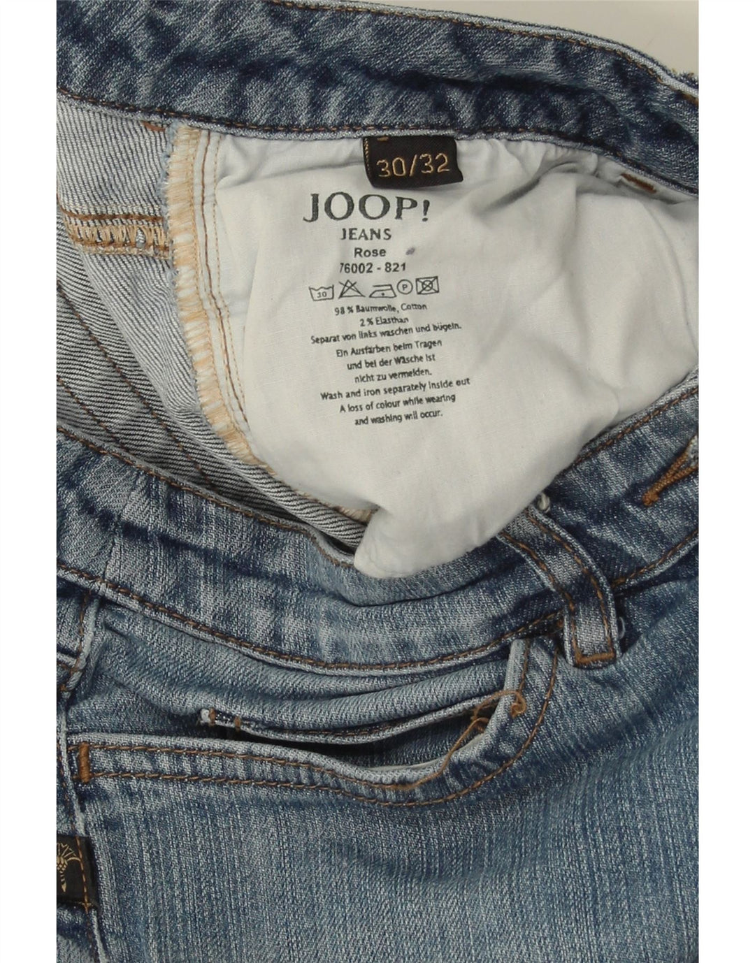 JOOP Womens Rose Bootcut Jeans W30 L32 Blue Cotton Vintage Joop and Second-Hand Joop from Messina Hembry 