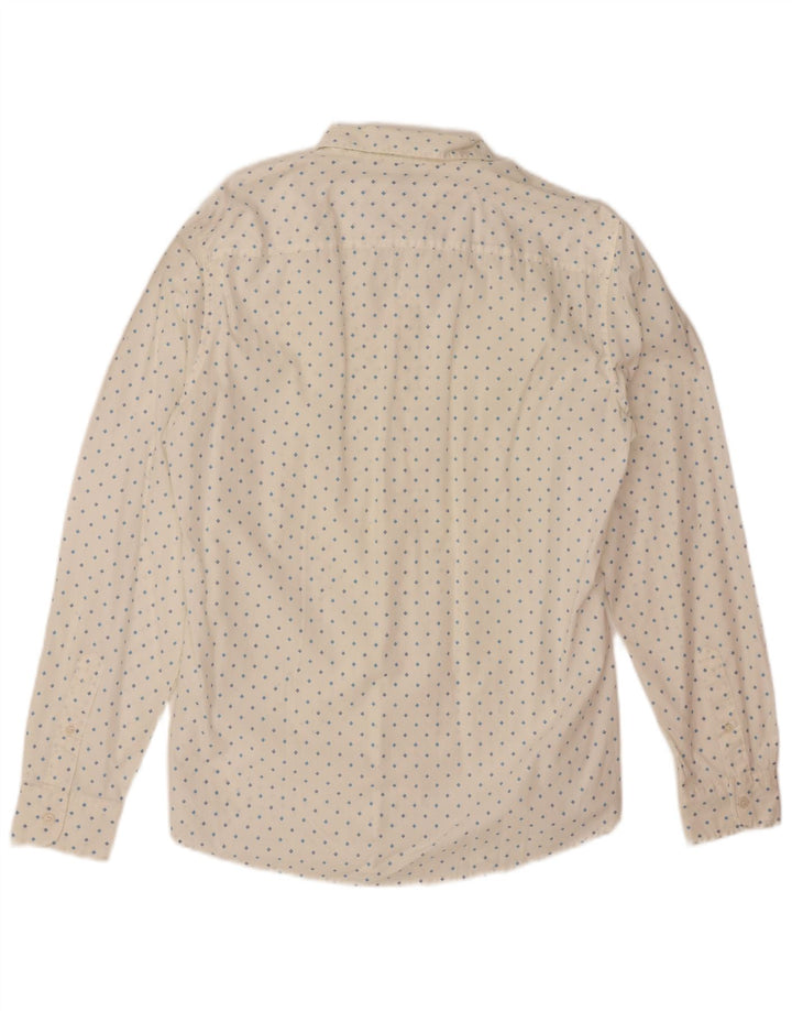 Camisa masculina slim BENETTON médio branco floral