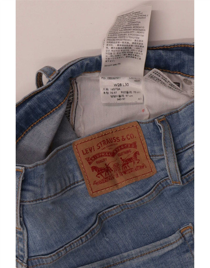 Jeans skinny feminino Levi's W28 L27 algodão azul