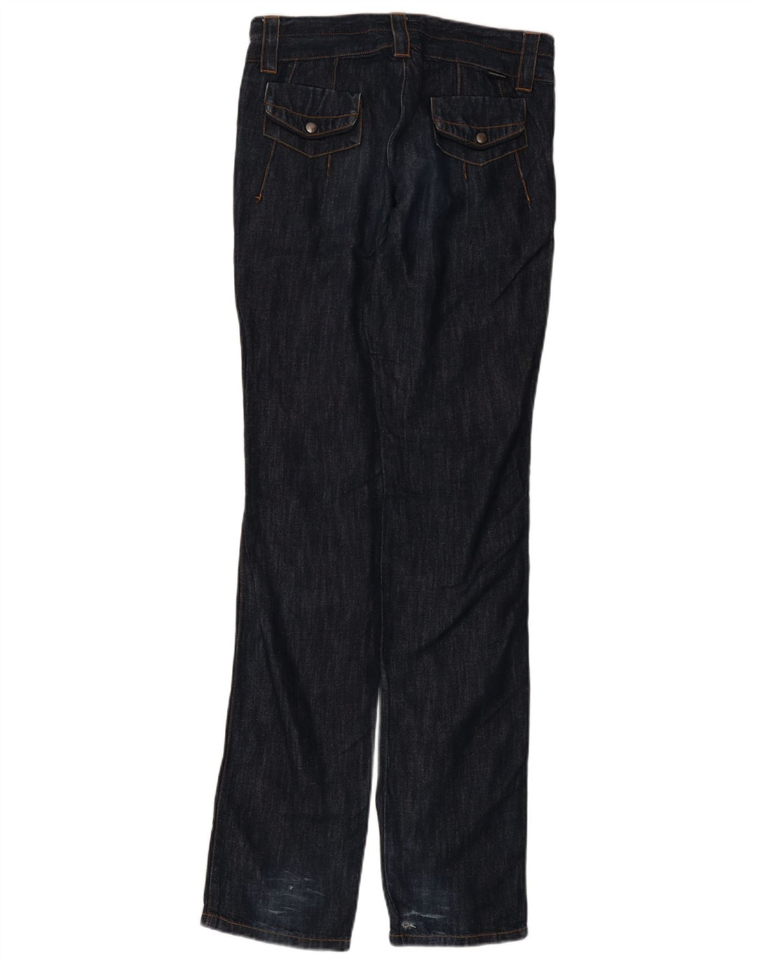 Calça jeans reta feminina CALVIN KLEIN W27 L35 algodão azul marinho