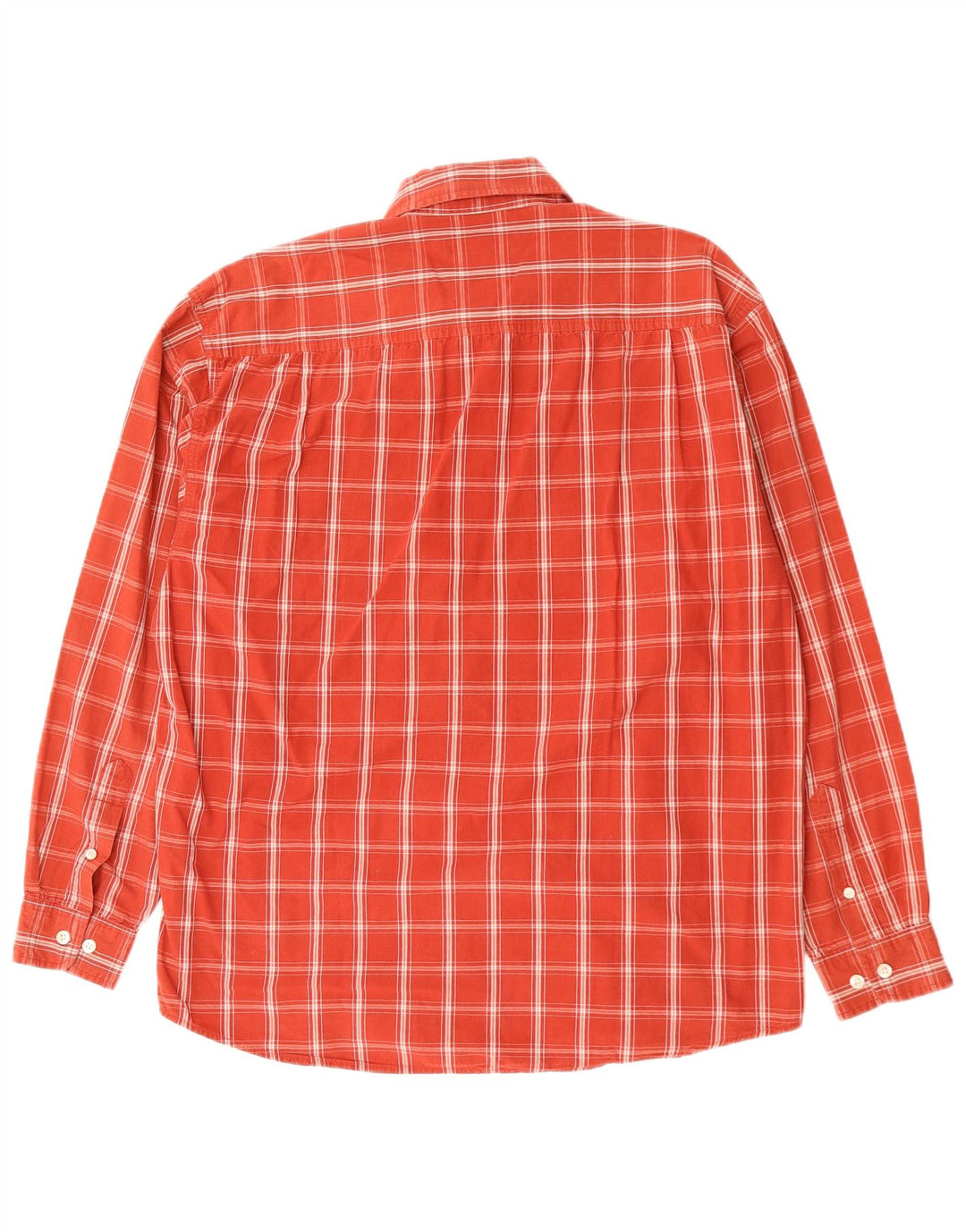 Camisa masculina WRANGLER grande algodão xadrez vermelho