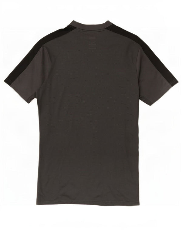 Camiseta Nike Masculina Dri Fit Slim Top Cinza Médio Colourblock Poliéster