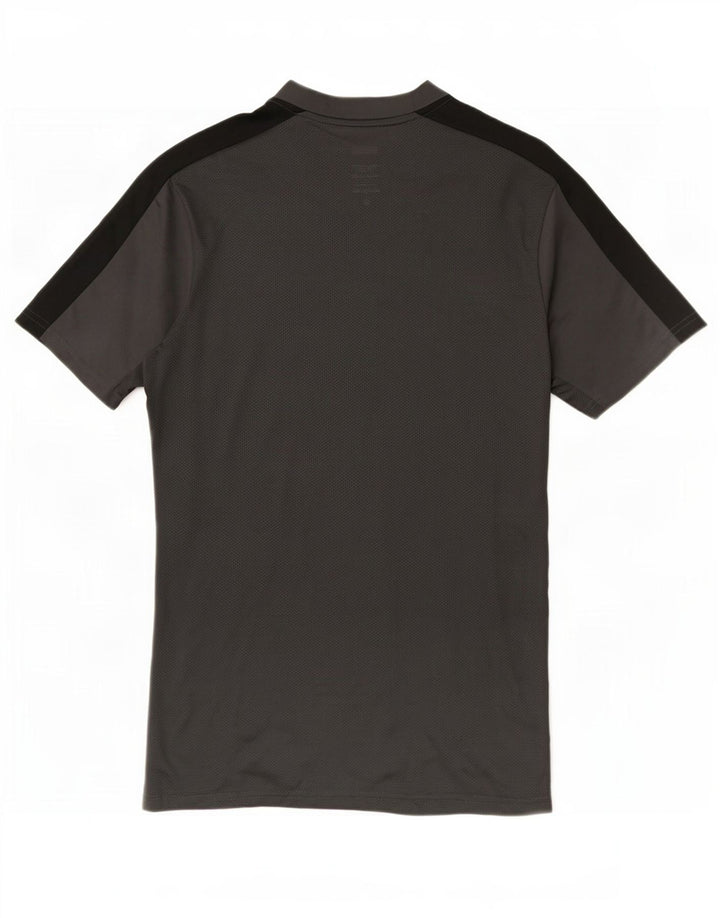 Camiseta Nike Masculina Dri Fit Slim Top Cinza Médio Colourblock Poliéster