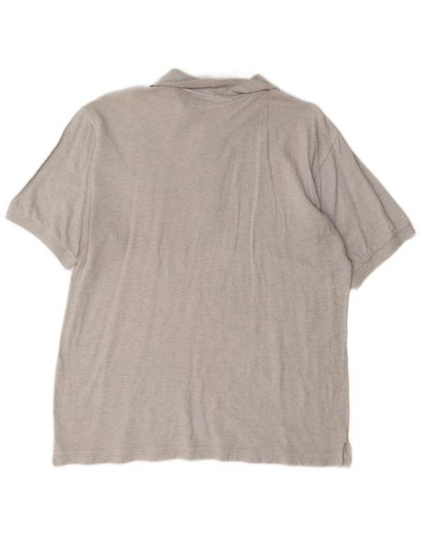 Camisa polo masculina Sergio Tacchini IT 50 algodão cinza médio
