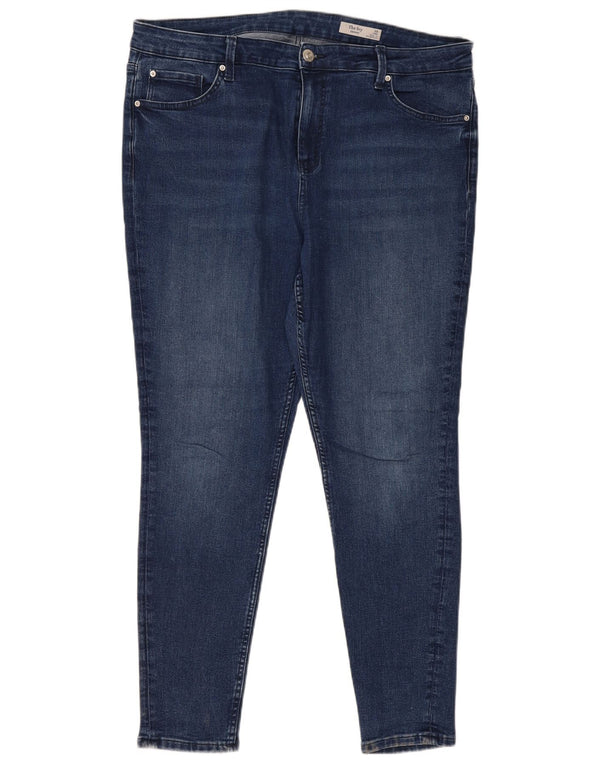 Calça Jeans Marks & Spencer Feminina The Ivy Skinny UK 20 2XL W40 L28 Azul Marinho