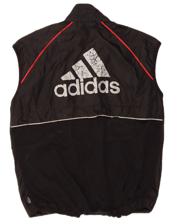 Adidas Mens Climashell Graphic Tracksuit Top Jaqueta Grande Poliéster Preto