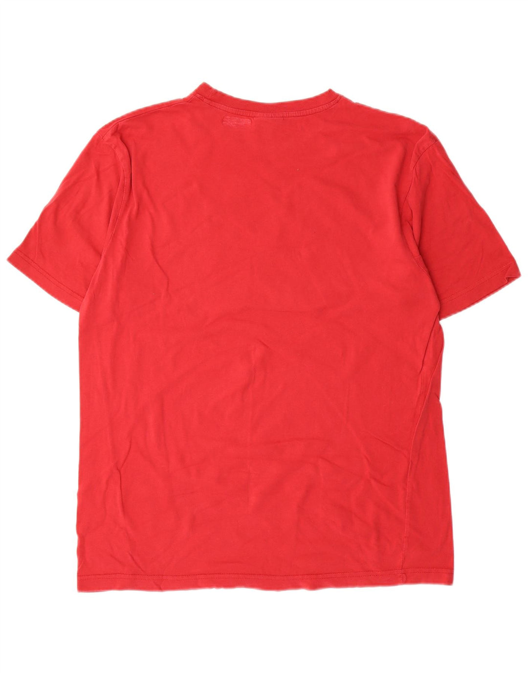 Camiseta gráfica masculina Tio Sam Top médio algodão vermelho