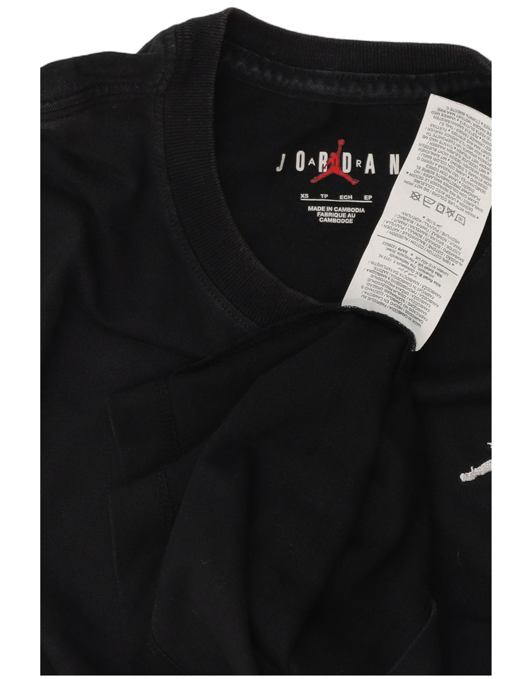 Camiseta masculina Jordan Top XS algodão preto
