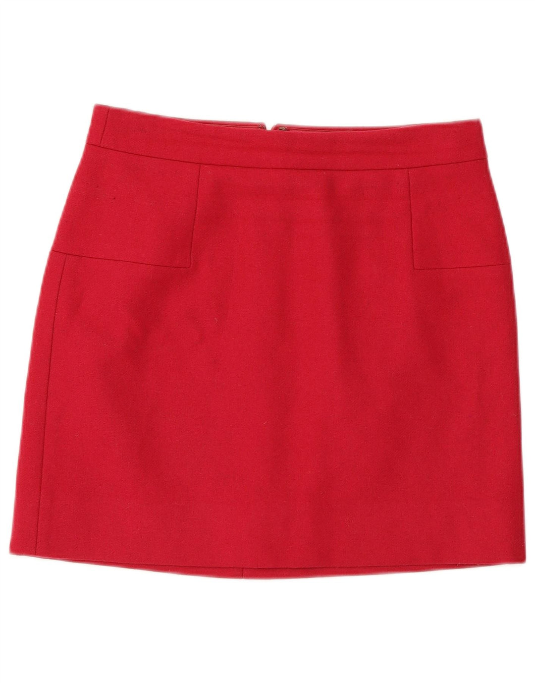 Minissaia feminina J. Crew EUA 2 XS W28 lã rosa