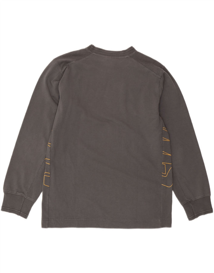 Moletom gráfico masculino Nike Jumper UK 42/44 grande algodão cinza