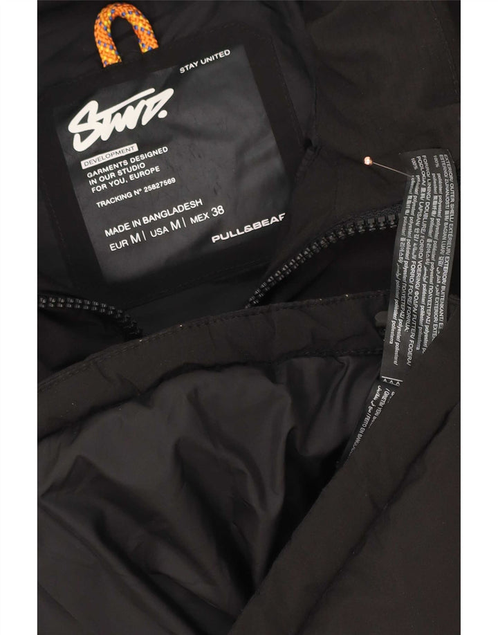 Colete acolchoado masculino Pull & Bear UK 38 poliéster preto médio