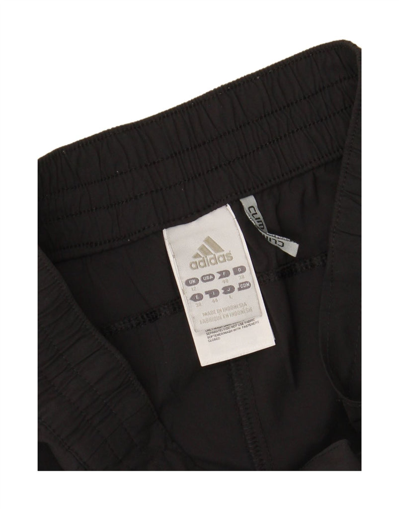 ADIDAS Womens Climalite Straight Capri Trousers UK 12 Medium W32 L18 Black Vintage Adidas and Second-Hand Adidas from Messina Hembry 