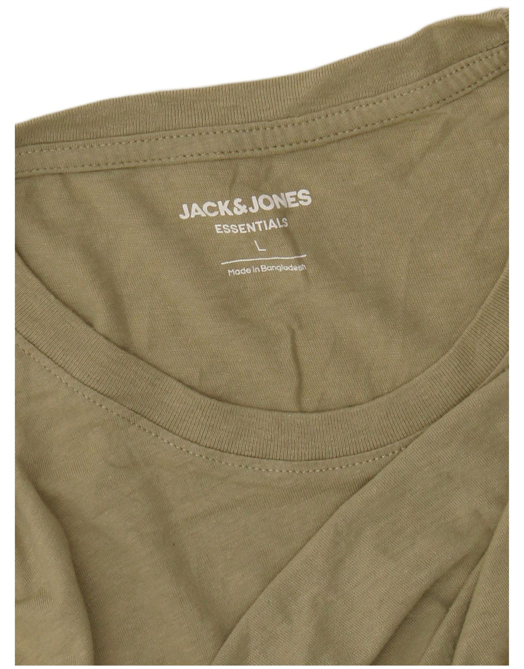 Camiseta gráfica masculina JACK & JONES grande cáqui