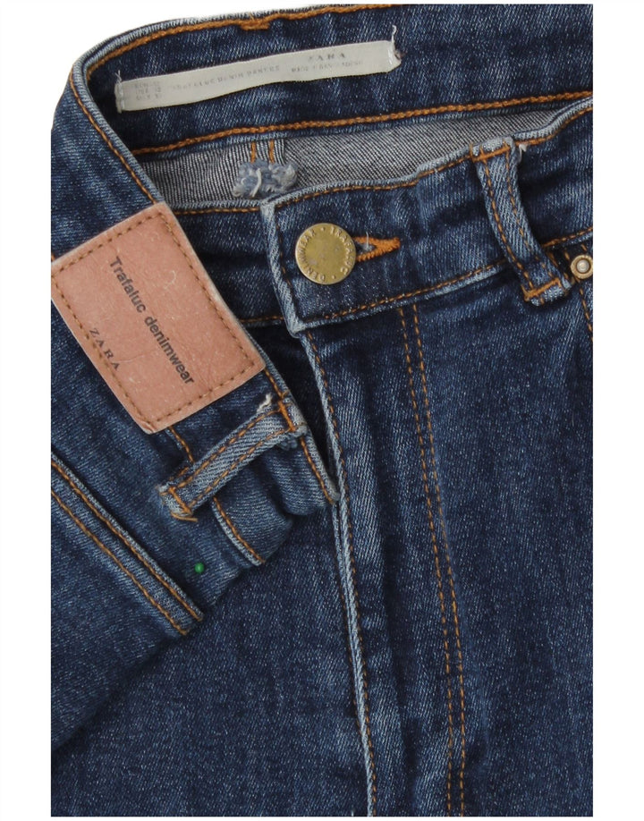 Zara Jeans Skinny Feminino EU 42 Grande W32 L27 Azul