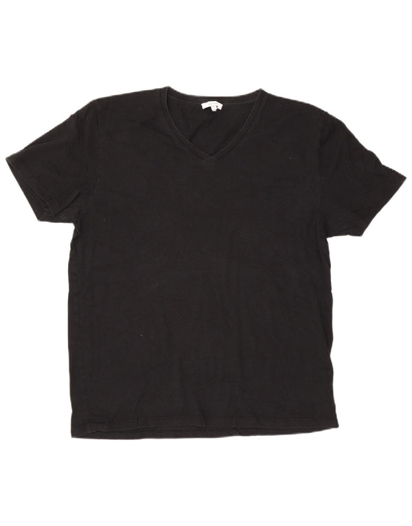 Camiseta masculina Reiss Top XL algodão preto