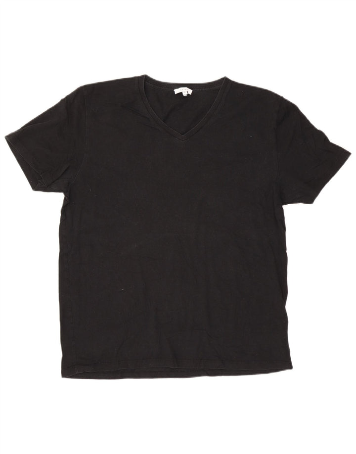 Camiseta masculina Reiss Top XL algodão preto