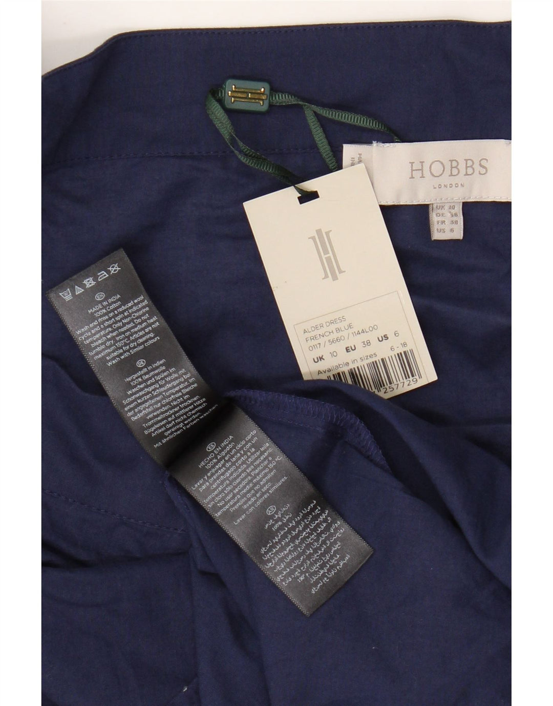 HOBBS Vestido feminino oversized com ombro de fora Reino Unido 10 pequeno azul marinho floral
