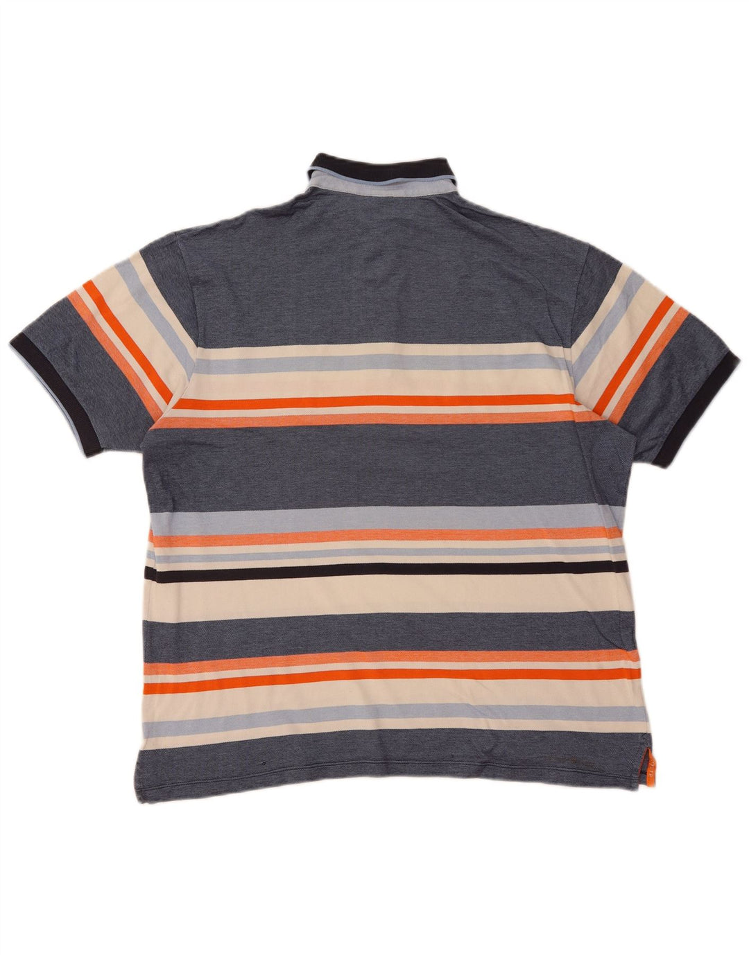 Camisa polo masculina Lacoste tamanho 6 XL azul colorblock