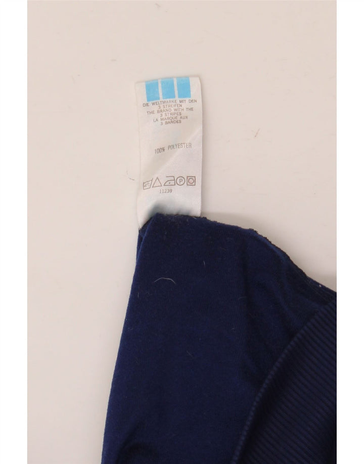 Adidas Mens Tracksuit Top Jacket UK 36/38 Pequeno Azul Marinho Poliéster