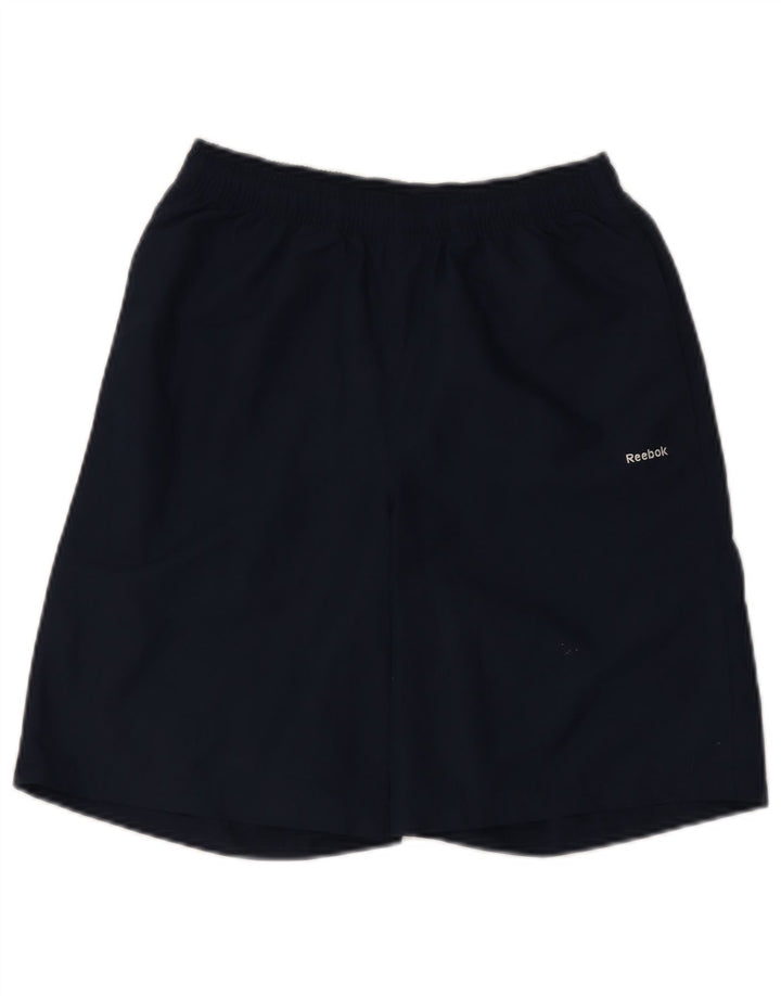 Shorts esportivos Reebok meninos 13-14 anos azul marinho poliéster