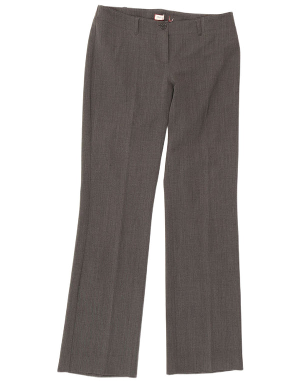 Calça casual reta feminina Max & Co. W32 L32 cinza