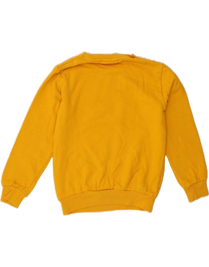SUPERGA Boys Graphic Sweatshirt Jumper 11-12 Years Large Yellow Cotton Vintage Superga and Second-Hand Superga from Messina Hembry 