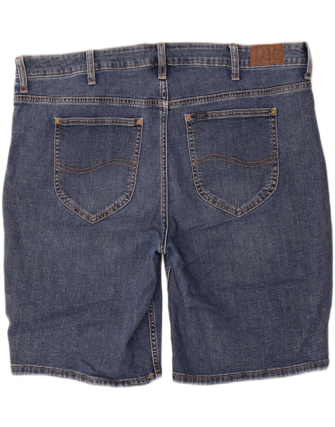 Bermuda jeans feminina LEE cintura média regular fit W44 3XL azul