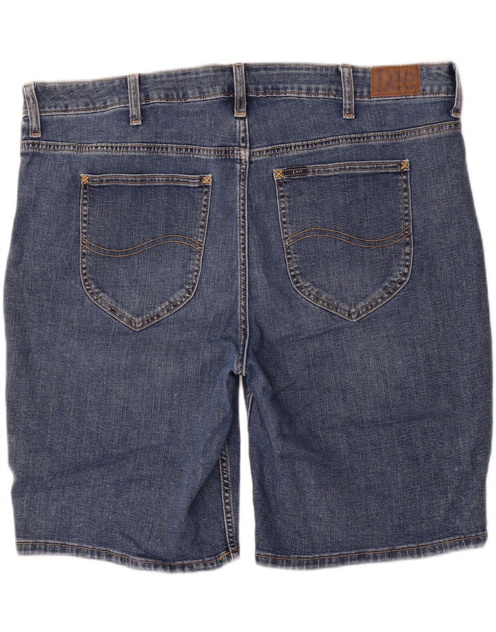 Bermuda jeans feminina LEE cintura média regular fit W44 3XL azul