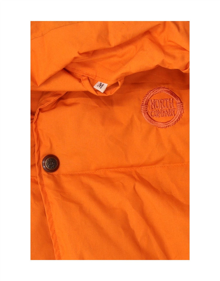 VINTAGE Mens Padded Gilet UK 38 Medium Orange Cotton Vintage Vintage and Second-Hand Vintage from Messina Hembry 