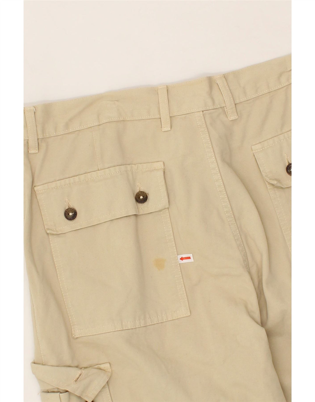 CARRERA Mens Straight Cargo Trousers IT 52 XL W36 L26 Beige Cotton Vintage Carrera and Second-Hand Carrera from Messina Hembry 