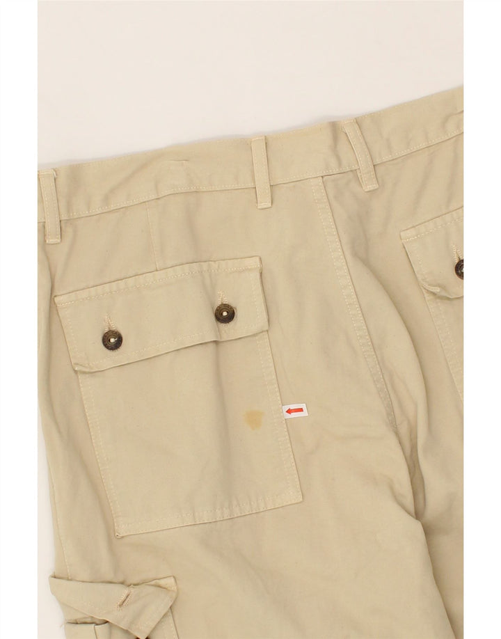 CARRERA Mens Straight Cargo Trousers IT 52 XL W36 L26 Beige Cotton Vintage Carrera and Second-Hand Carrera from Messina Hembry 