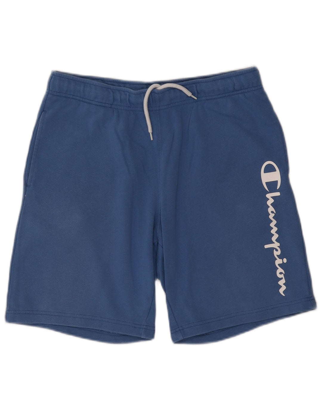 Shorts esportivos gráficos masculinos Champion XL azul algodão