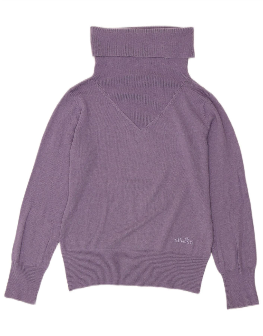 Suéter feminino ELLESSE com gola redonda IT 46 grande roxo modal