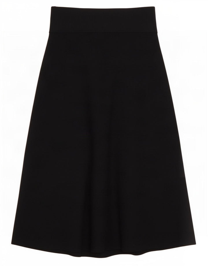 Cos Saia maxi feminina de malha pequena W27 lã azul marinho