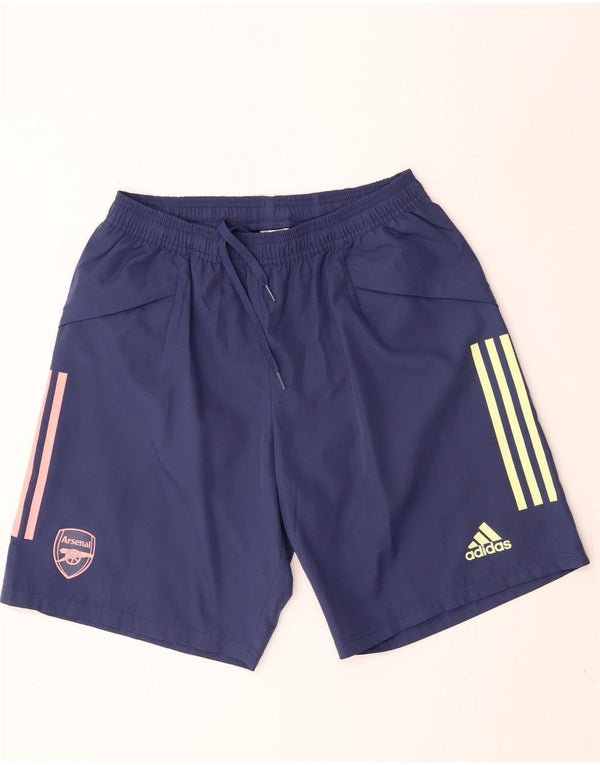 Adidas Mens Arsenal Sport Shorts Grande Azul Marinho Poliéster