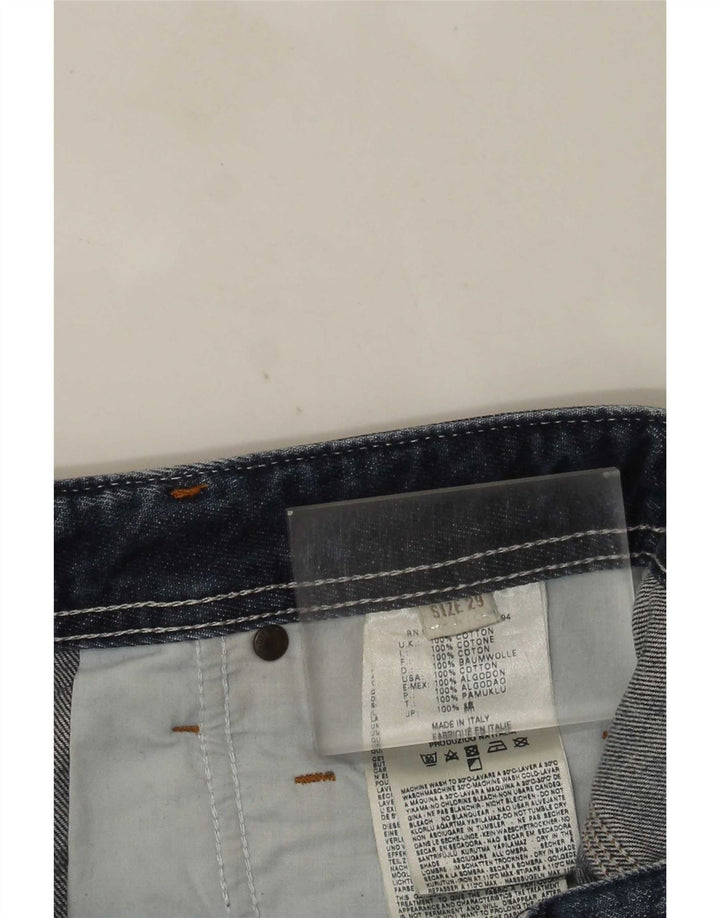 Shorts jeans masculino diesel desgastado W29 algodão azul pequeno