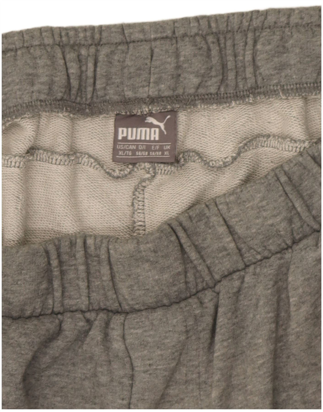 Shorts esportivos masculinos Puma XL cinza manchado de algodão
