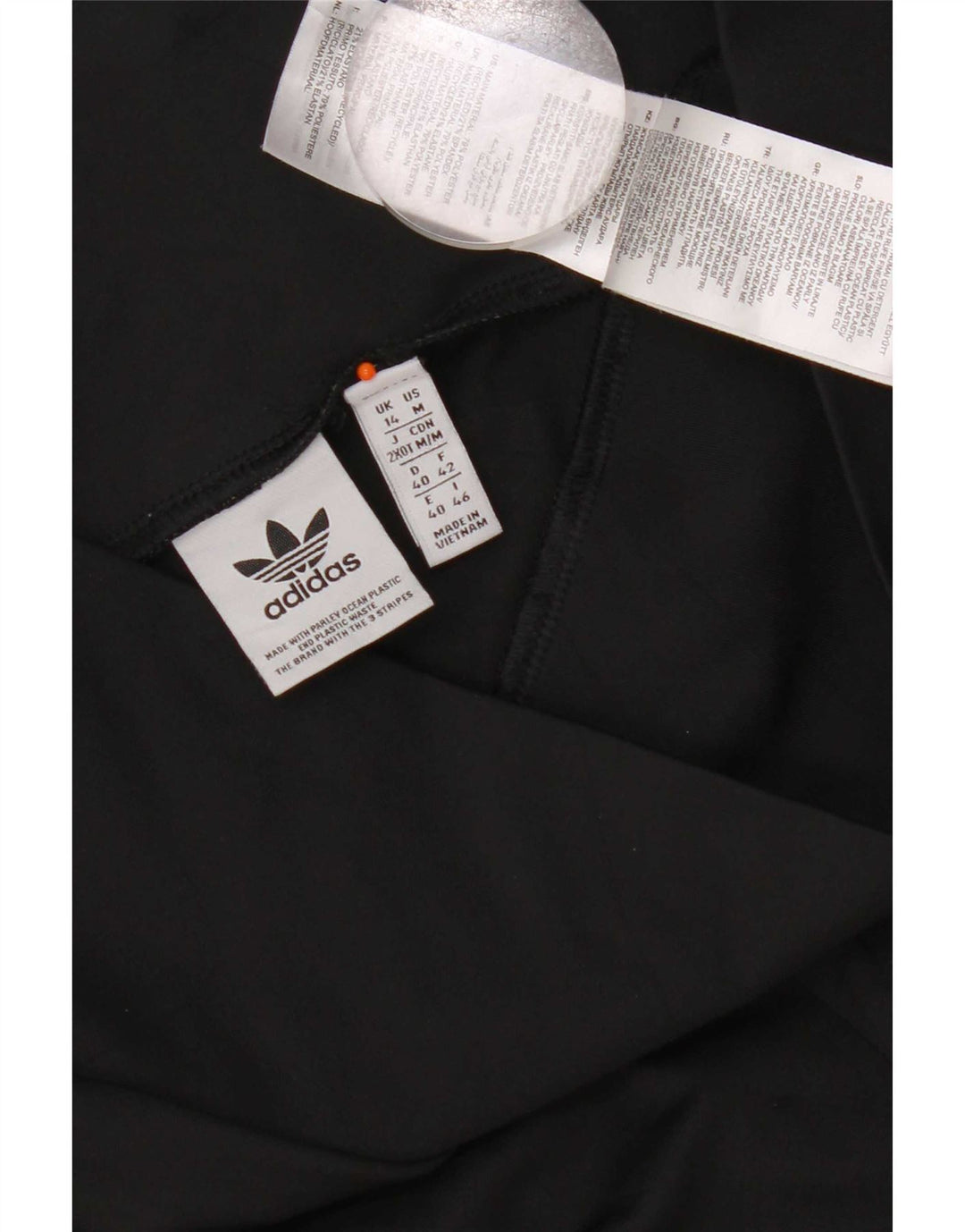 Shorts esportivos femininos Adidas UK 14 grande poliéster preto