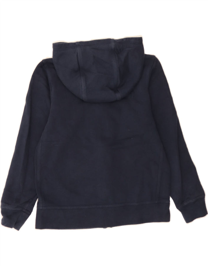 NIKE Boys Zip Hoodie Sweater 10-11 Years Medium Navy Blue Cotton Vintage Nike and Second-Hand Nike from Messina Hembry 