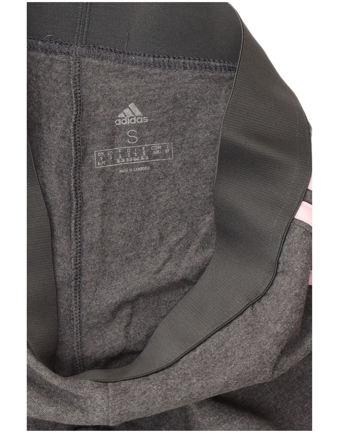 Leggings Adidas Femininas UK 8/10 Pequenas Cinza Algodão