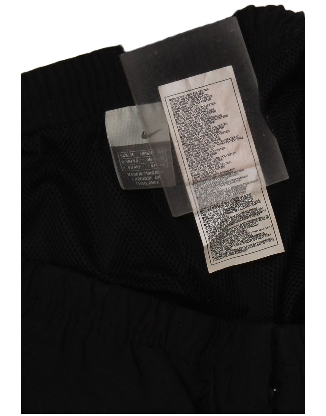 Calça de treino Nike feminina Capri UK 10/12 médio preto poliéster