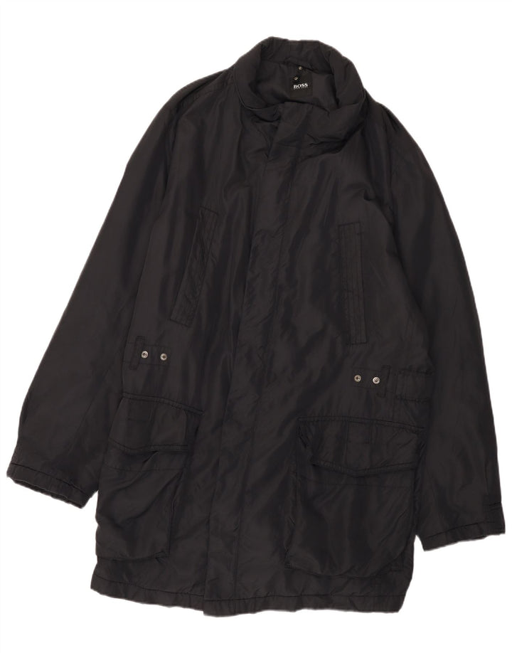 Sobretudo masculino Hugo Boss IT 50 grande poliamida preta