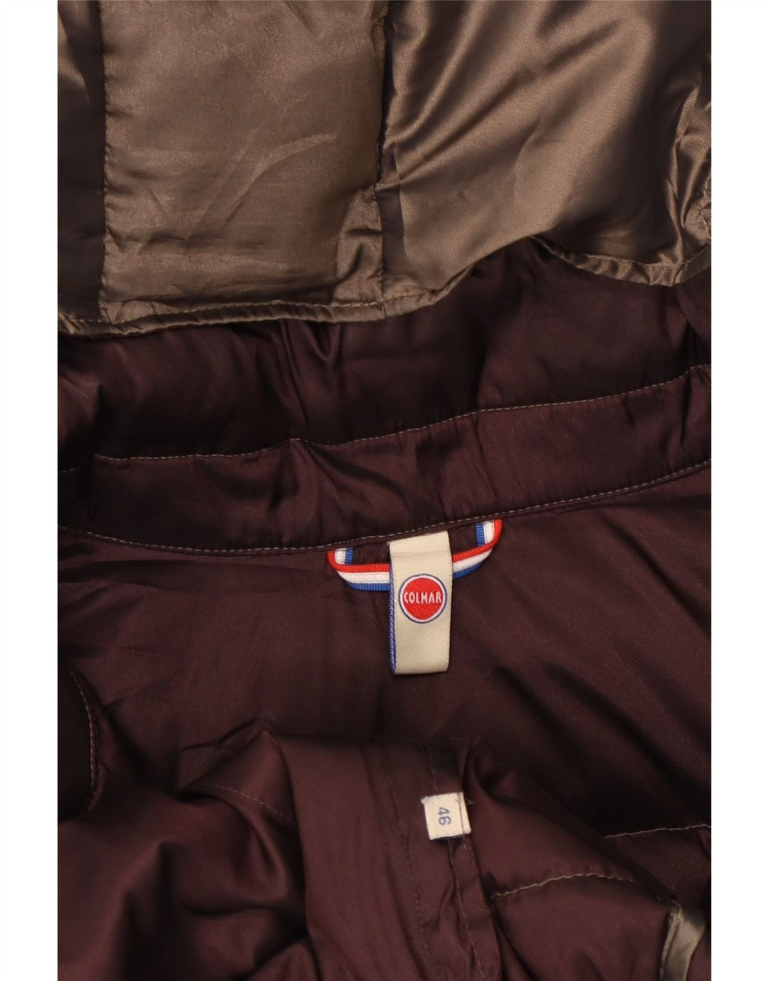 Jaqueta acolchoada com capuz feminino Colmar IT 46 grande marrom