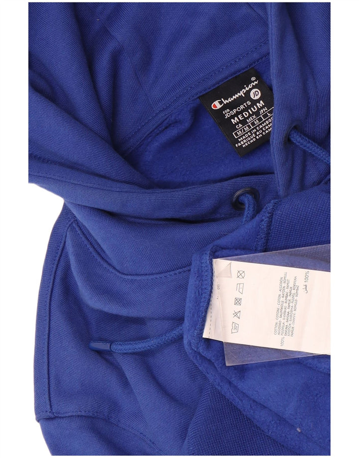 Jumper com capuz gráfico masculino Champion médio azul algodão