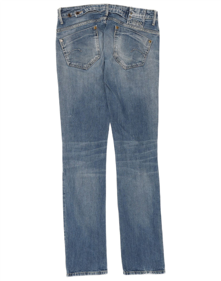 Jeans femininos G-STAR desgastados slim W31 L36 algodão azul
