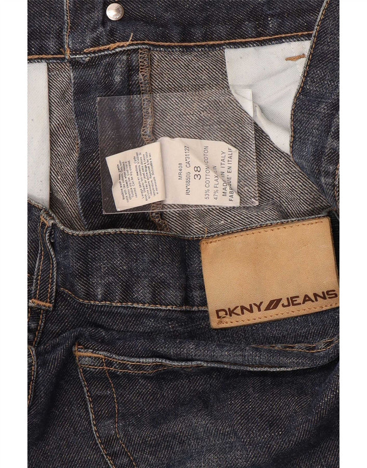 Calça jeans reta masculina Dkny W38 L31 algodão azul marinho