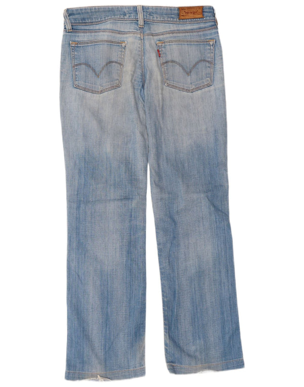 Calça jeans feminina Levi's 570 Straight W34 L29 azul algodão
