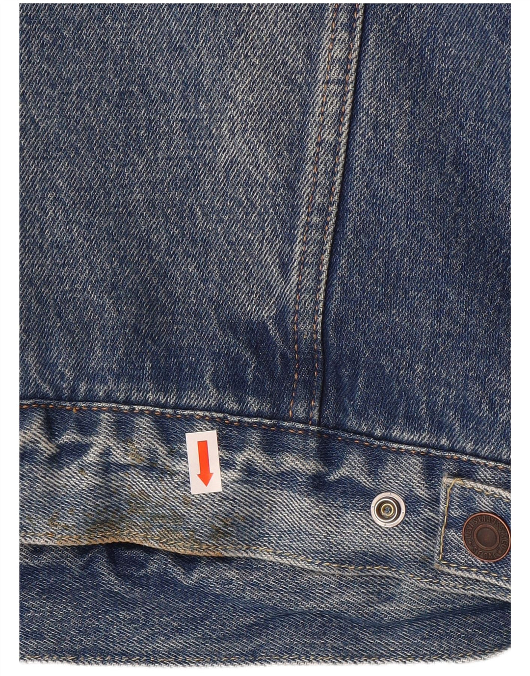 Jaqueta jeans masculina Levi's Sherpa UK 40 grande algodão azul